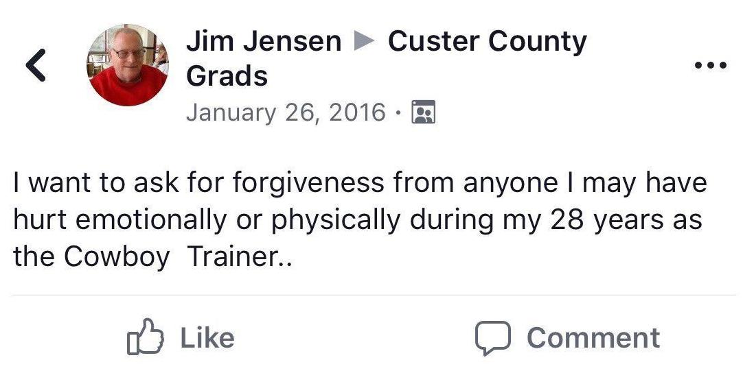 Jim Jensen apology